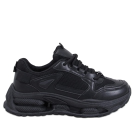 Scarpe da ginnastica da donna, scarpe sportive nere nero