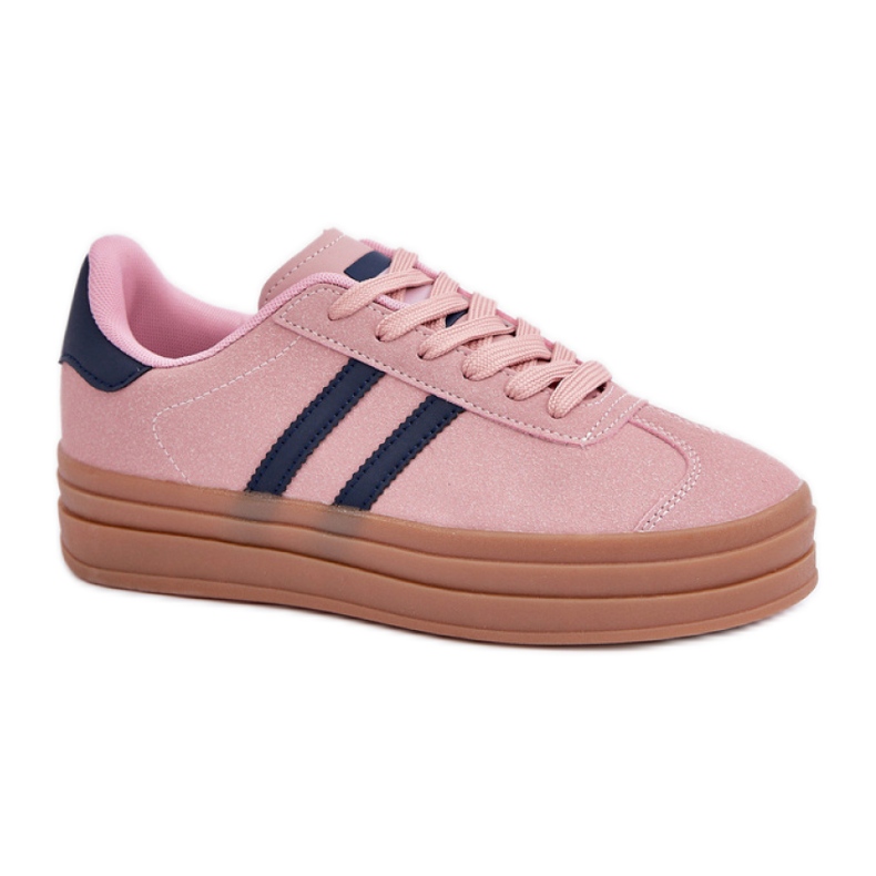 Scarpe sportive da donna sulla piattaforma EV-508, rosa