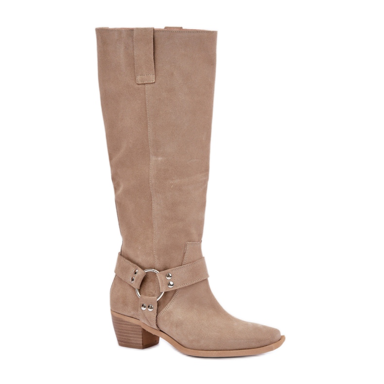 Stivali non isolati Zazoo da donna 3444/O, beige