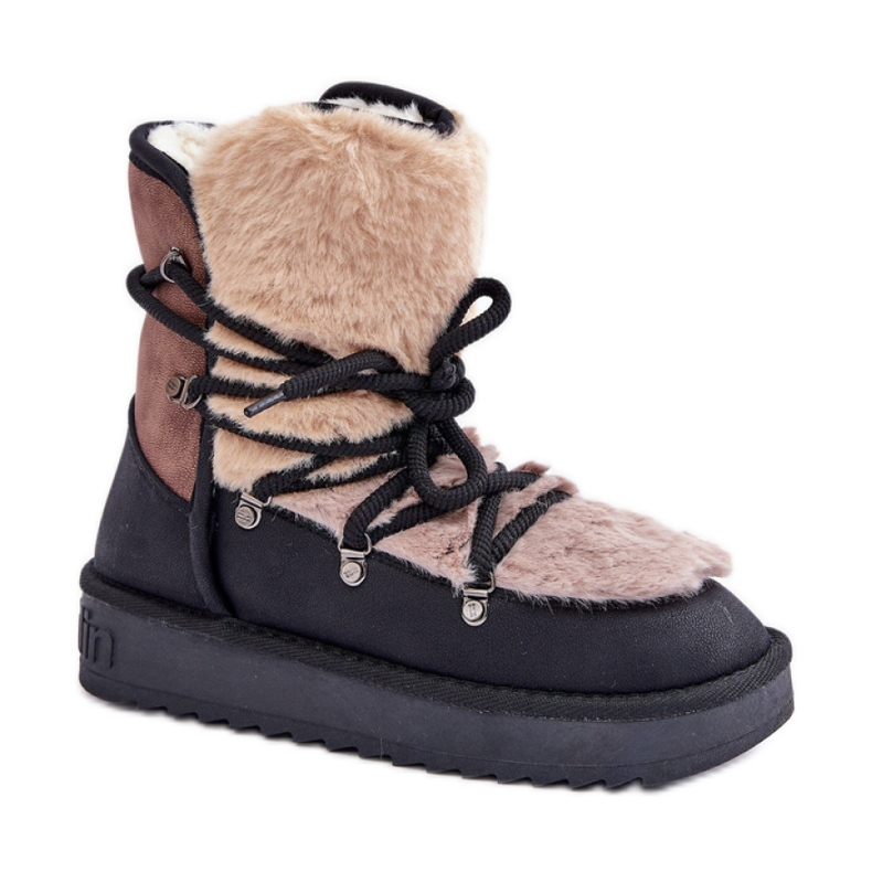Stivali da neve D.Franklin con isolamento in pelliccia DFSH370012 nero