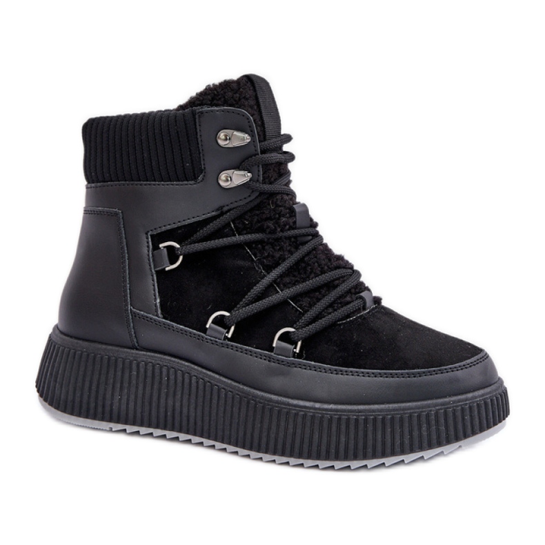 Stivali da neve isolati da donna MD9944-1 neri nero