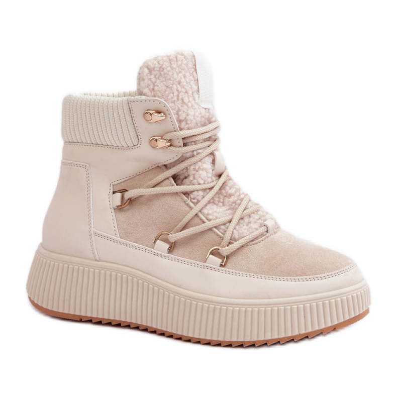 Stivali da neve isolati da donna MD9944-6 beige
