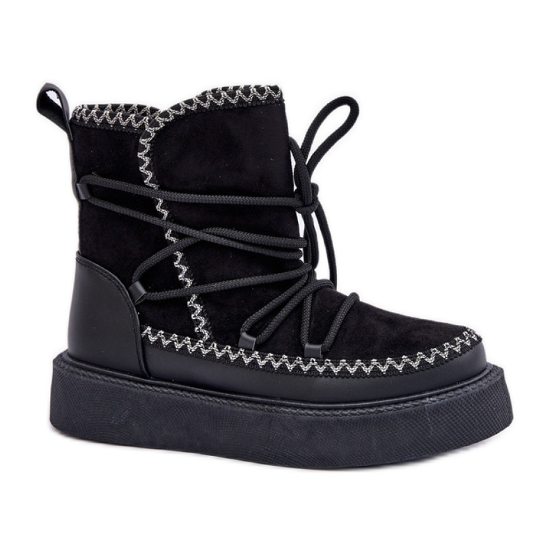 Stivali da neve isolati da donna MD1094-1 neri nero