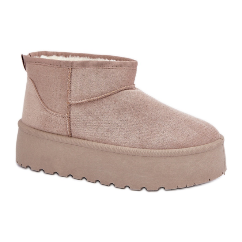 Doposci da donna foderati in pelliccia TL242-39, beige