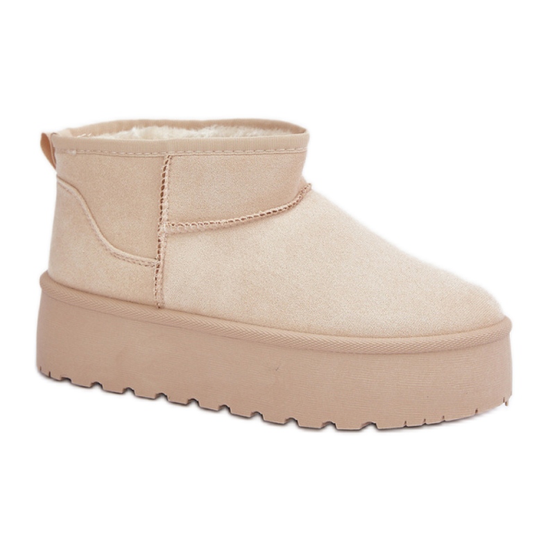 Doposci da donna isolati con pelliccia TL242-8, beige