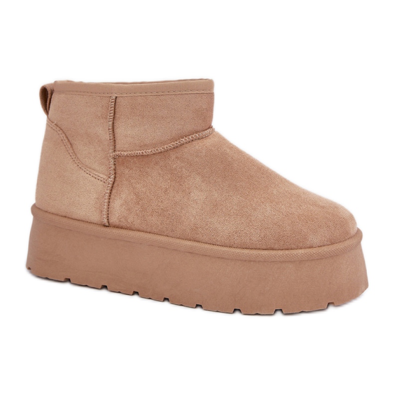 Doposci da donna foderati in pelliccia TL242-63, beige