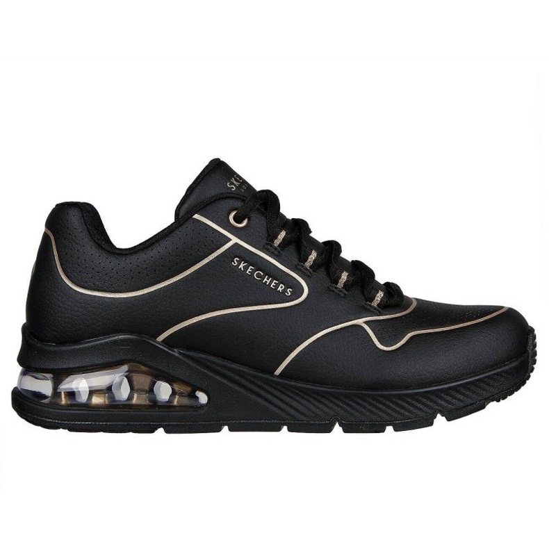 Scarpe Skechers Uno 2 Golden Trim 155637-BKGD nero