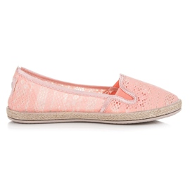 Balada Espadrillas in pizzo Slip On arancia