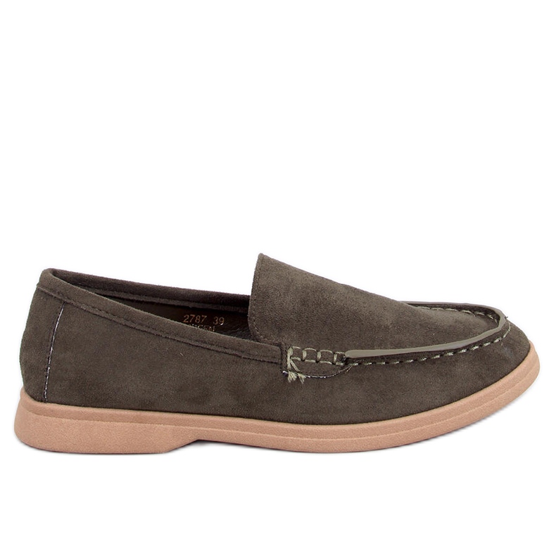 Morbidi mocassini da donna in verde