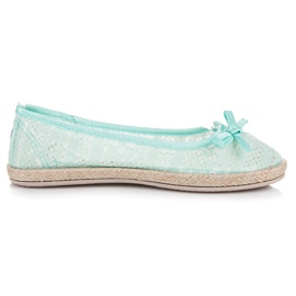 Balada Ballerine in pizzo verde