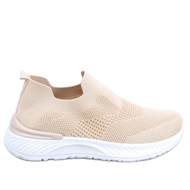 Calzino sportivo da donna, colore beige