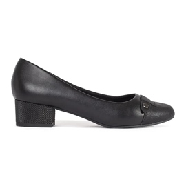 Goodin Décolleté da donna nere con tacco basso nero
