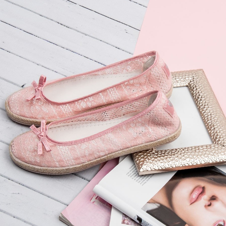 Balada Ballerine di pizzo rosa