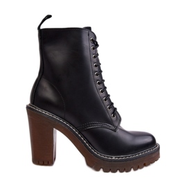 Stivali da donna con tacco 5765 neri nero