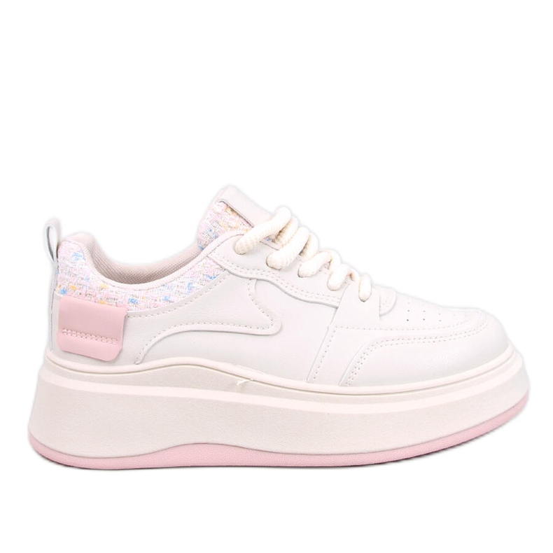 Sneakers da donna beige e rosa pastello