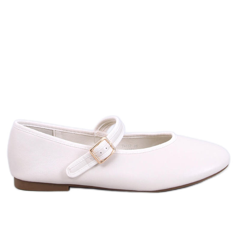 Ballerine da donna con cinturino beige