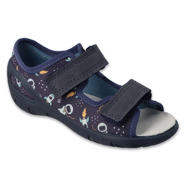 Sandali da bambino Befado con inserto in pelle 064X004 blu navy