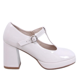 Décolleté con plateau laccate beige