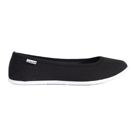 Ballerine da donna in tessuto nero