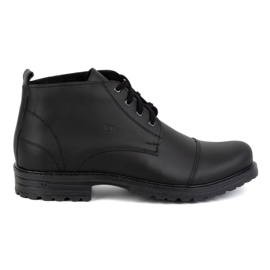 Stivaletti da uomo in pelle POLBUT 2119/2 nero