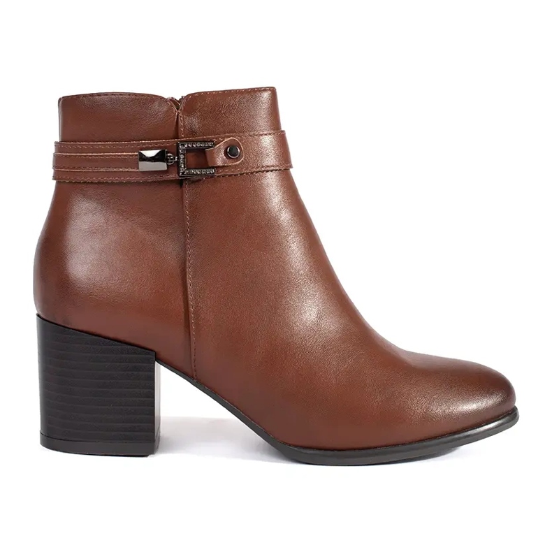 Stivaletti da donna in pelle marrone di Sergio Leone