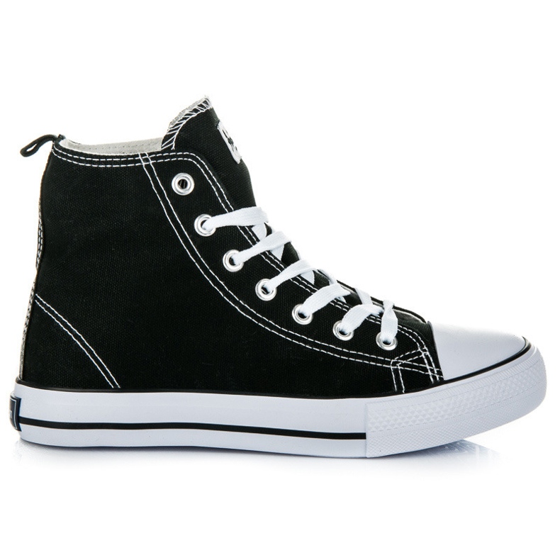 American Club Sneakers da donna sopra la caviglia nero