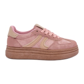 Sneakers Platform da Donna, Rosa