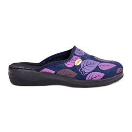 Ciabatte Da Donna Con Foglie Inblu CU00005F Blu Navy