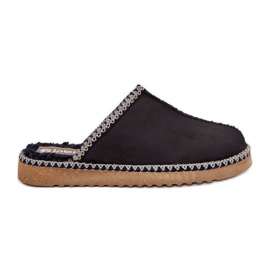 Inblu Scarpe da casa da donna con ricami, nere nero