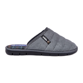 Inblu Comode scarpe da casa da uomo grigie grigio
