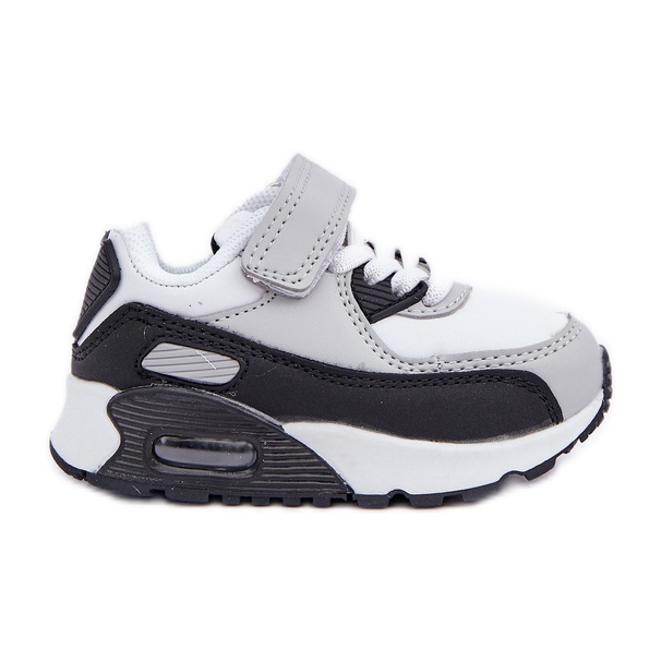 FR1 Scarpe sportive con plateau per bambini, bianche e nere bianca
