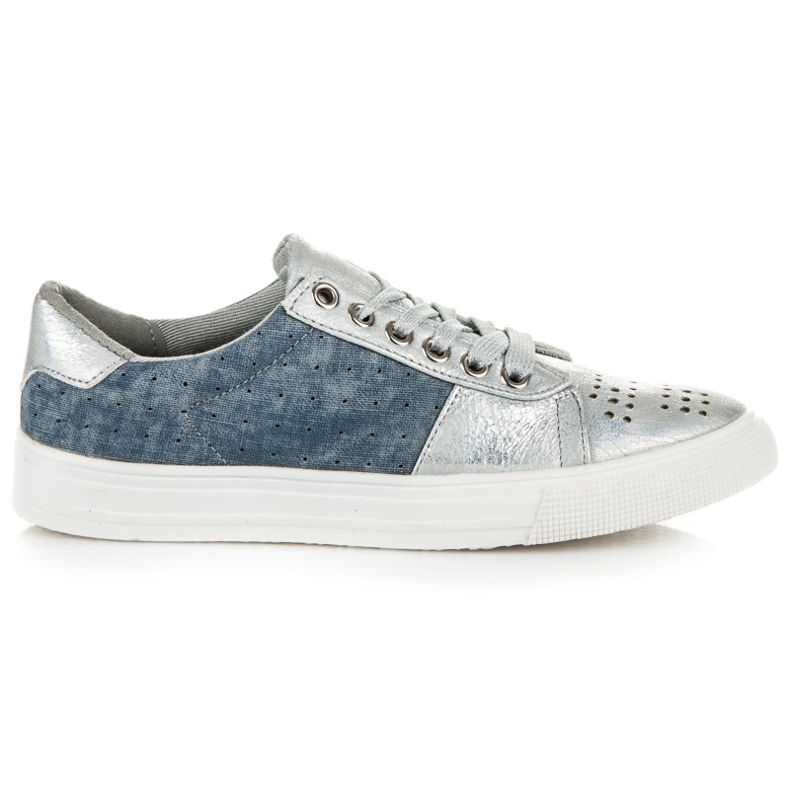 Sneakers con lacci Kylie grigio blu