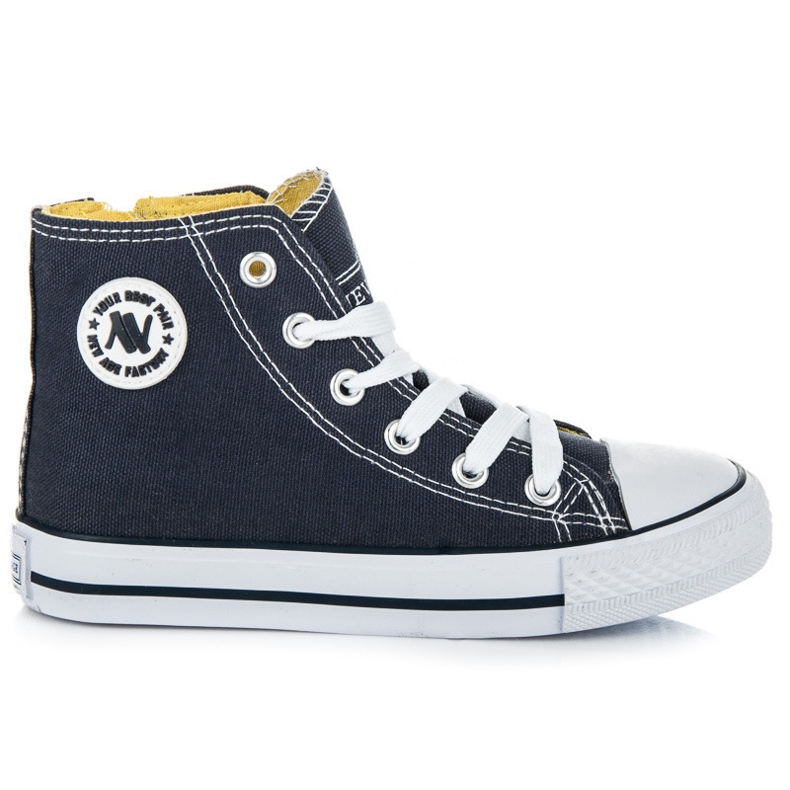 New Age Sneaker per bambini con cerniera blu navy