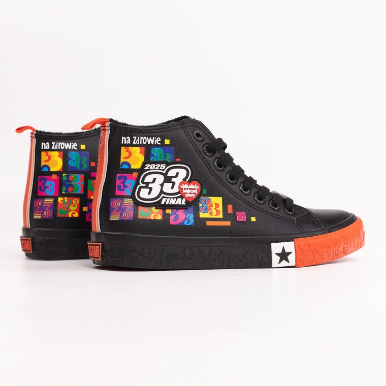 Sneakers ufficiali da donna Big Star x Wośp RR274A651 nero