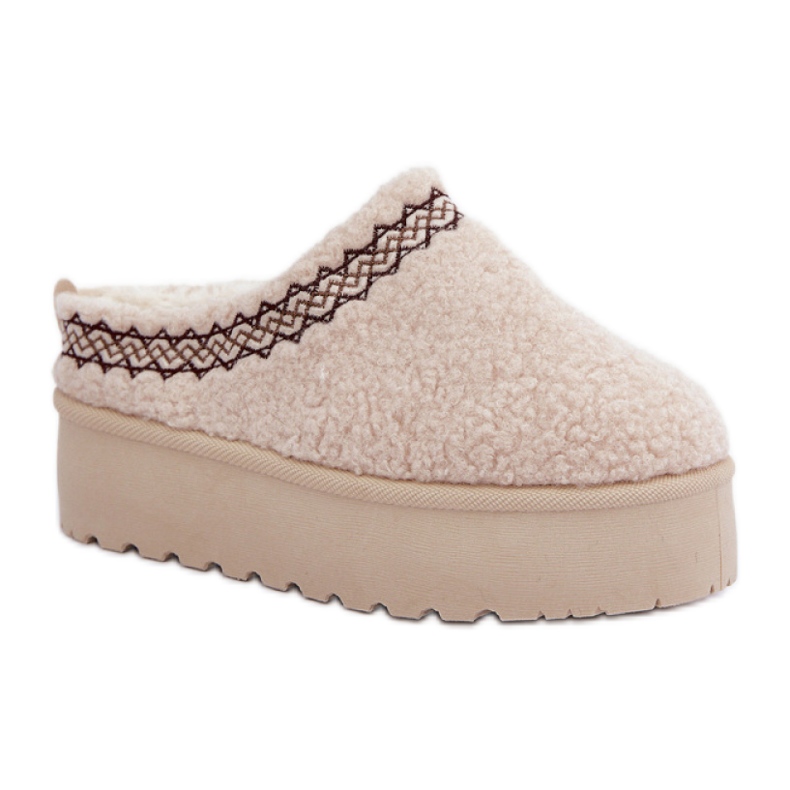 Doposci da donna con plateau beige