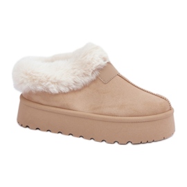 Doposci da donna con plateau beige