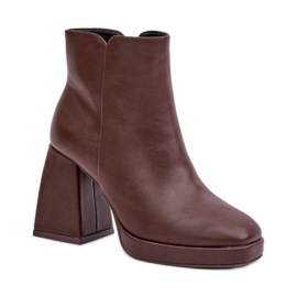 Stivaletti da donna marroni marrone