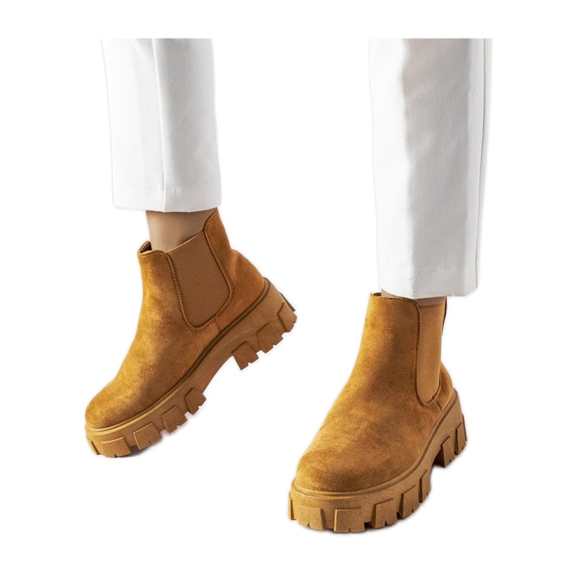 Stivaletti da donna marrone chiaro Mooca - Solea