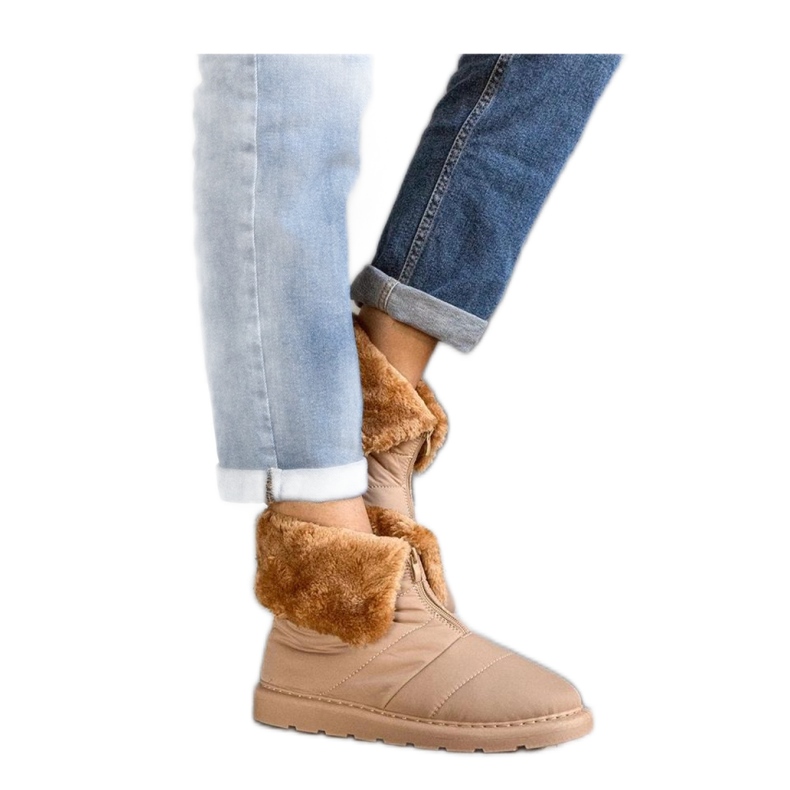 Doposci isolanti beige con collare Edidda - Solea