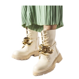 Scarponi da trekking beige con catena Galar - Solea