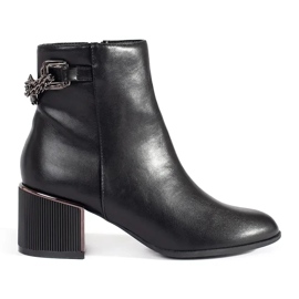 Goodin Stivaletti da donna neri con tacco elegante nero