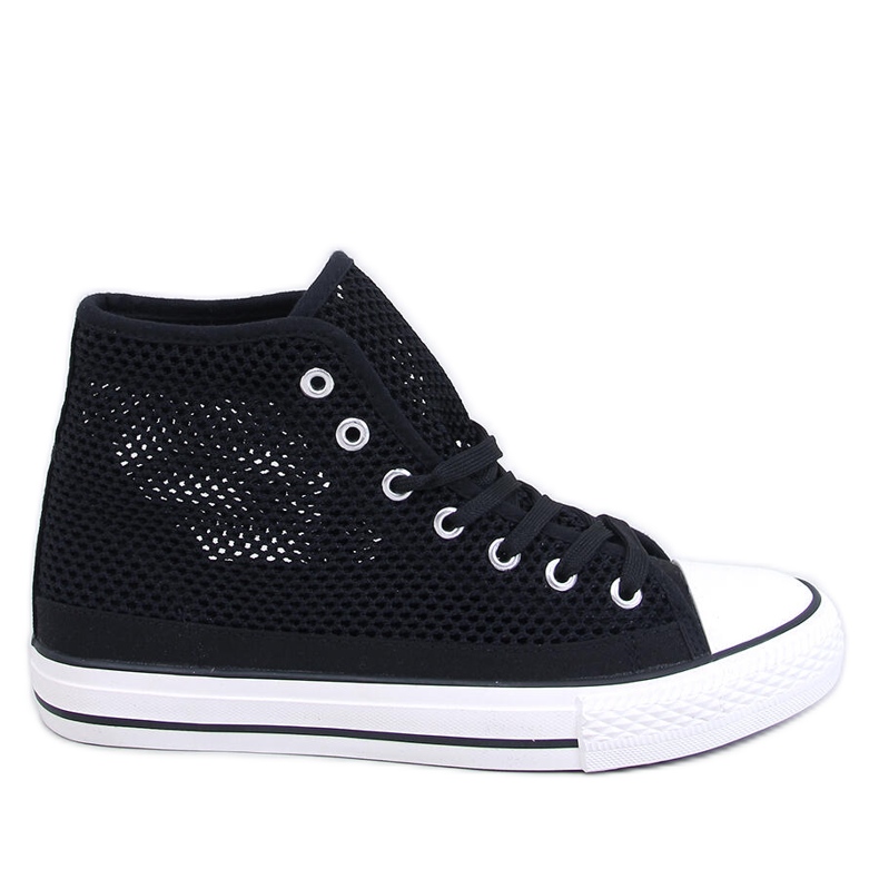 Sneakers alte traforate Nere nero