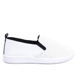 Sneakers slip-on BIANCO/NERO bianca
