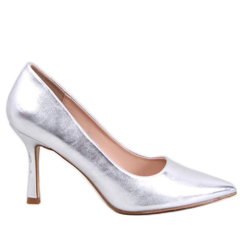 Tacchi alti da donna color argento d'argento
