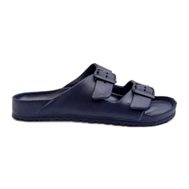 News Infradito da uomo in schiuma leggera con fibbie, Avatara blu navy