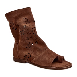 Sandali alti Zazoo 3437 Marrone