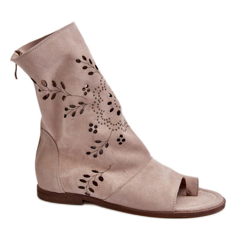 Zazoo 3437 Sandali alti beige