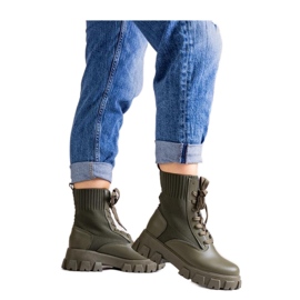 Stivaletti verdi con tomaia elastica Zogba - Solea verde