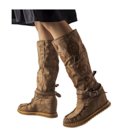 Stivali stile boho marrone scuro Putignano - Solea
