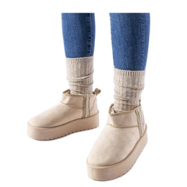 Doposci con plateau beige